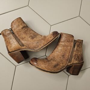 Brown Leather Ankle Boots